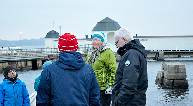 Cia Säll - projektledare för Urban Platsinnovation berättar om Lysekils dyk- och kajakhamn